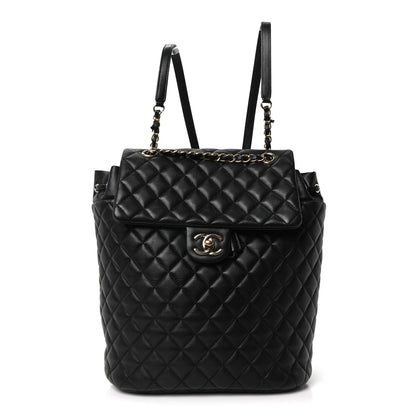 Chanel Lambskin Quilted Large Urban Spirit Backpack Black 1 of 10