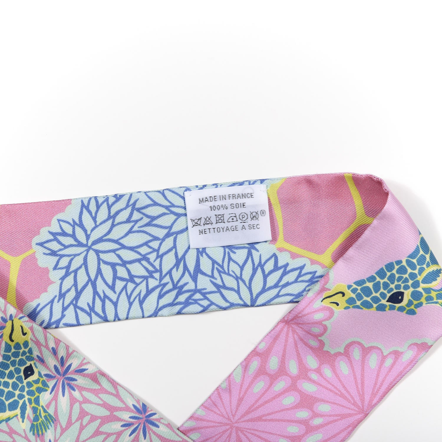 Hermes Silk The Three Graces Twilly Rose Bonbon Canard 2 of 3