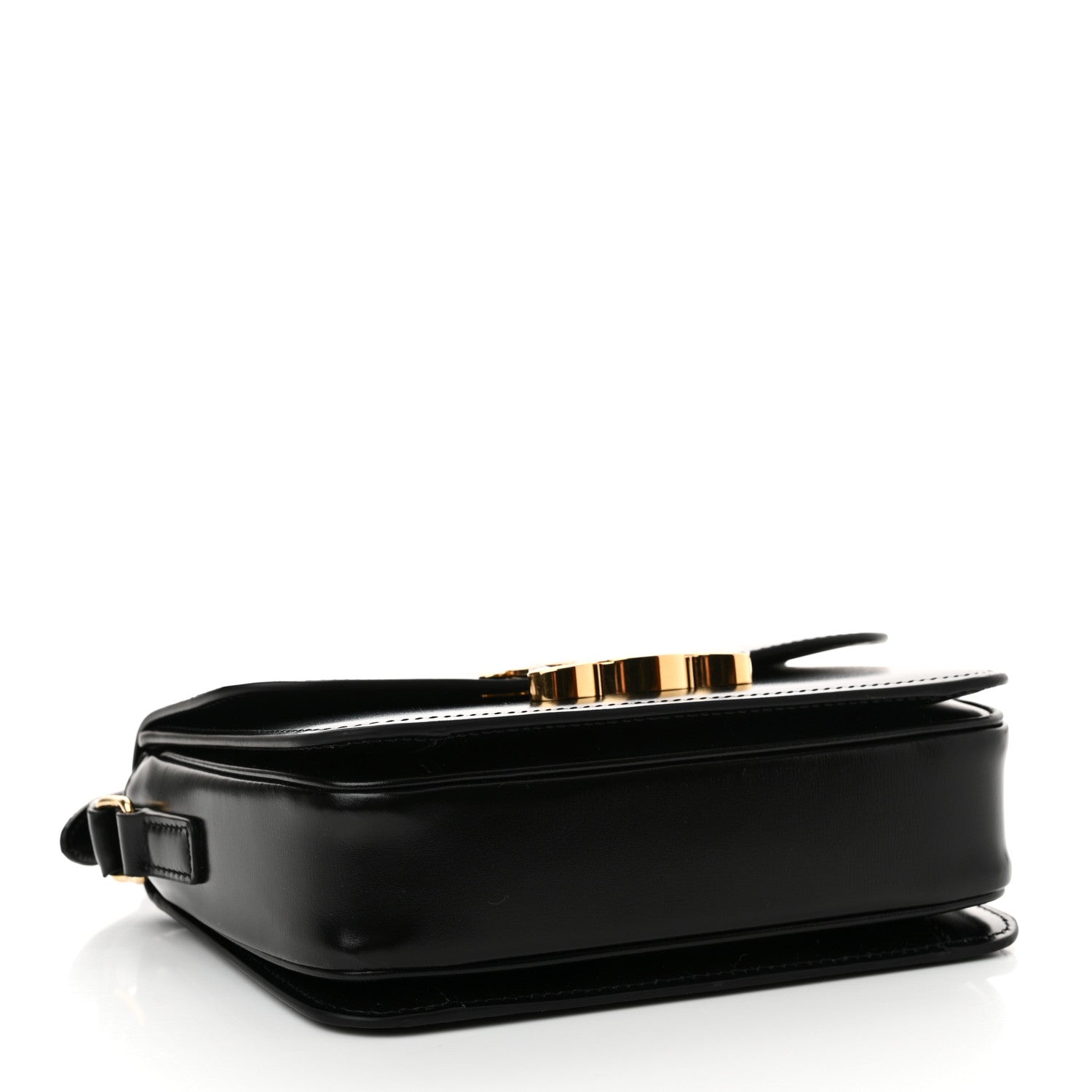 Celine Shiny Calfskin Teen Triomphe Black 4 of 10