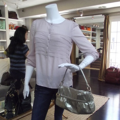 Fendi Metallic Calfskin Chef Shoulder Bag Gold 2 of 12