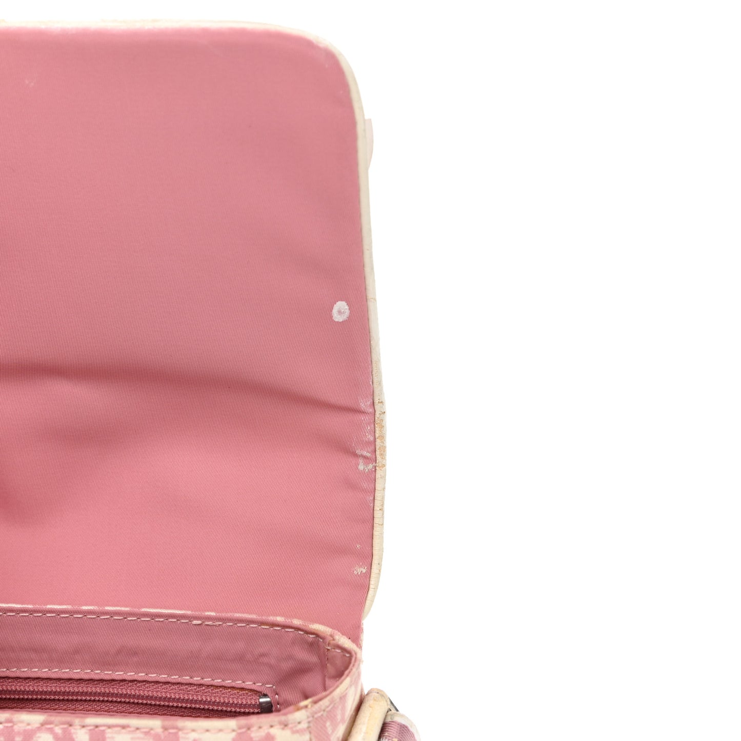 Monogram Girly Flap Reporter Rose Clair