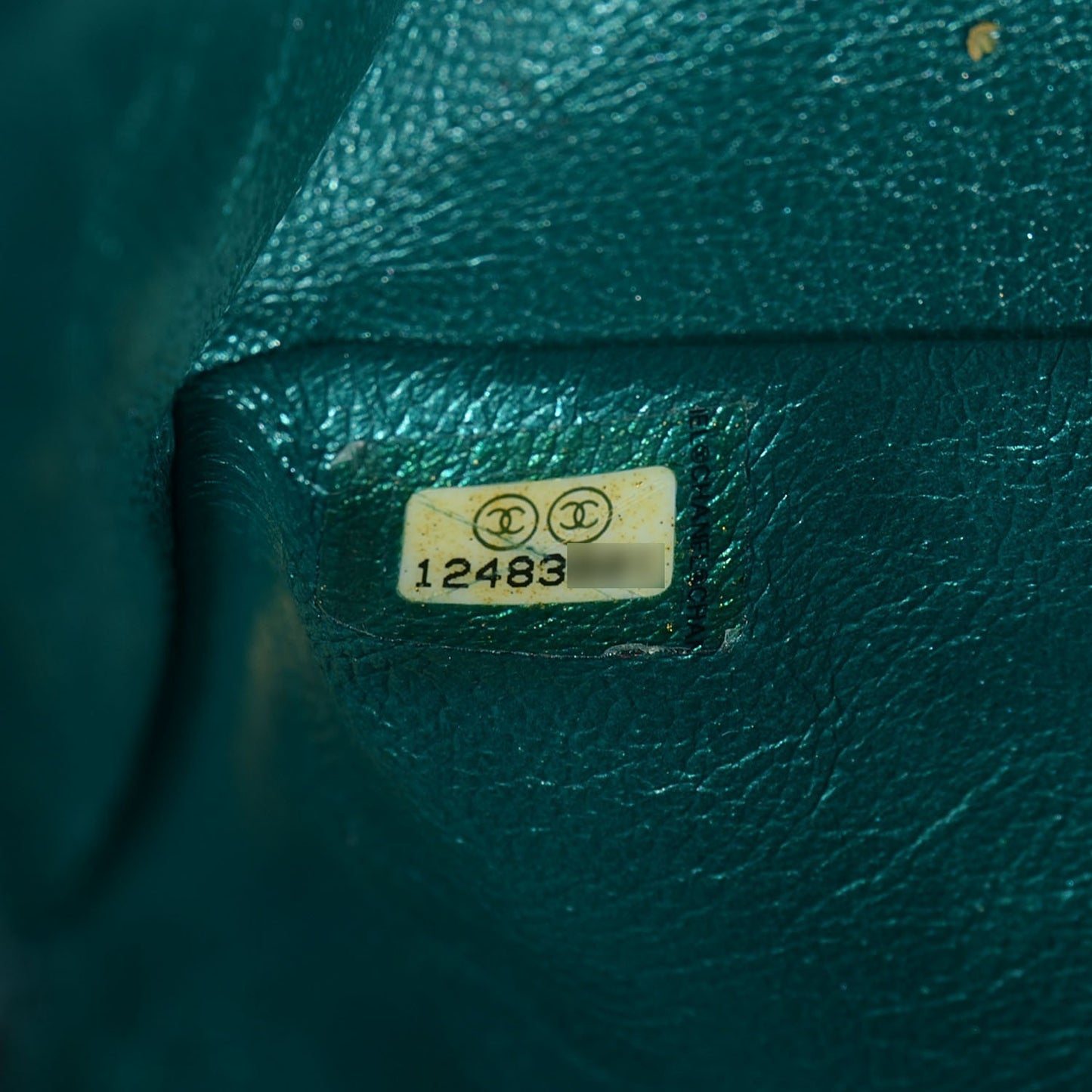 Metallic Calfskin 2.55 Reissue 225 Flap Turquoise