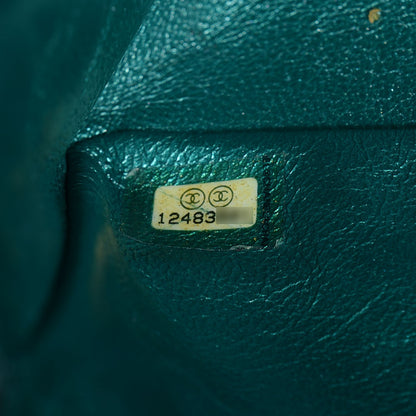 Chanel Metallic Calfskin 2.55 Reissue 225 Flap Turquoise 7 of 8