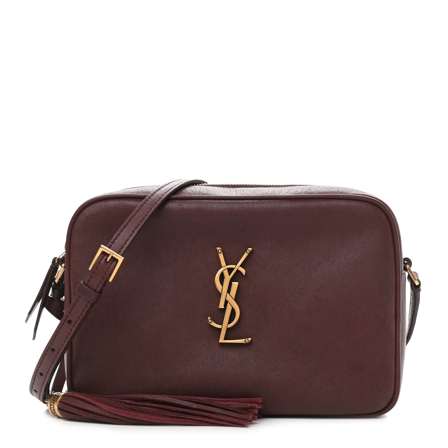 Lambskin Monogram Lou Camera Bag Burgundy