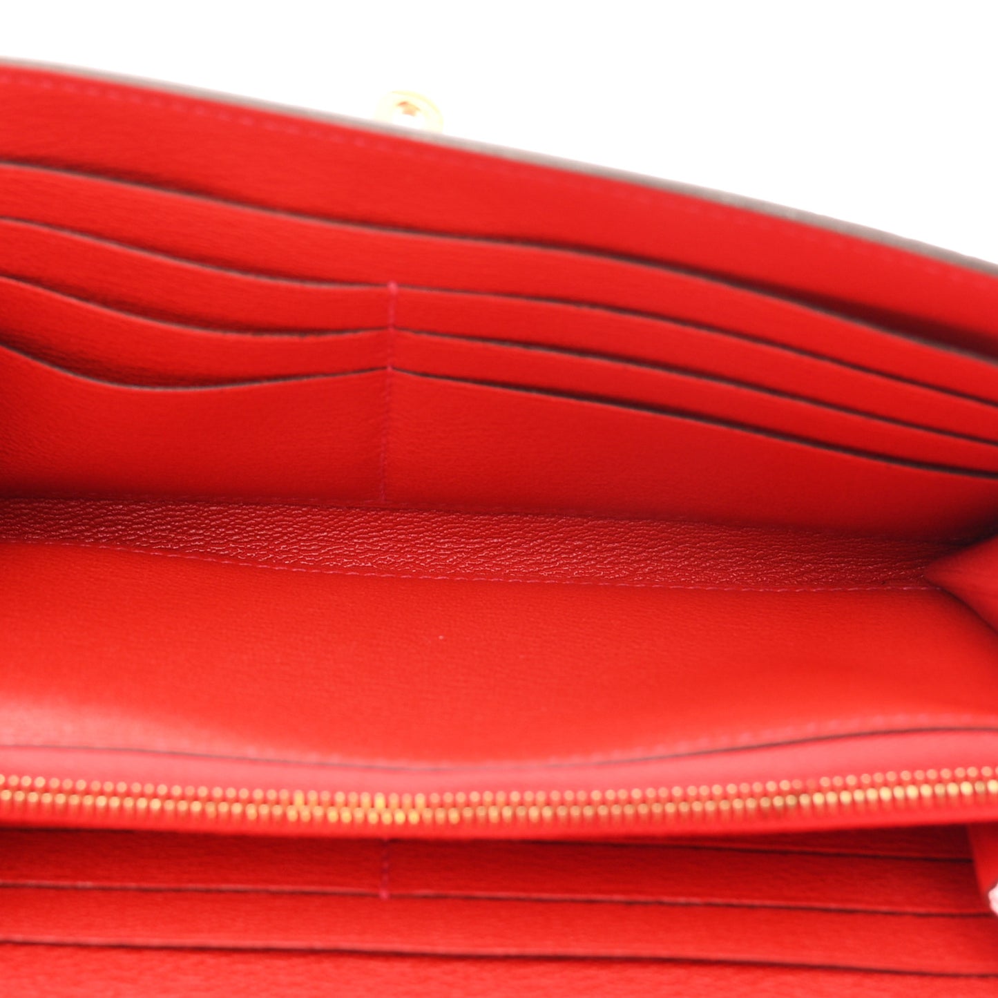Shiny Alligator Kelly Longue Wallet Geranium