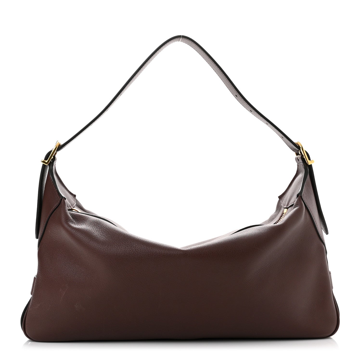 Celine Supple Calfskin Medium Romy Shoulder Bag Hickory 1 of 10