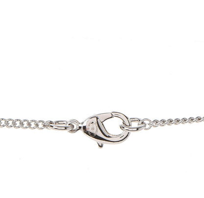 Chanel Crystal Strass Cross CC Necklace Silver 5 of 6