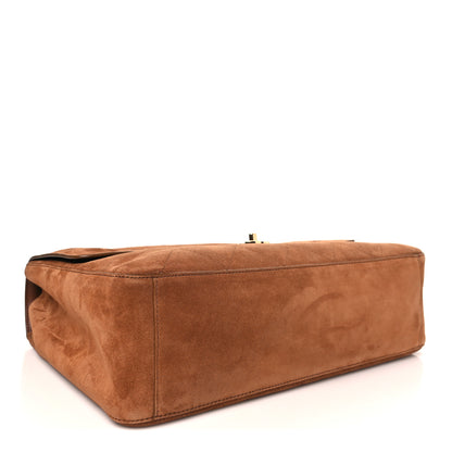 Chanel Suede Calfskin Souplissimo Maxi Flap Camel 3 of 10