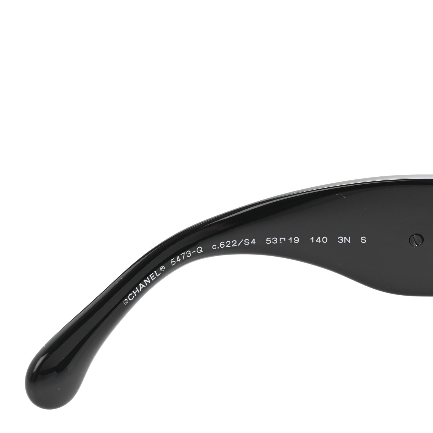 Chanel Acetate Calfskin Square Sunglasses 5473-Q Black 1715055