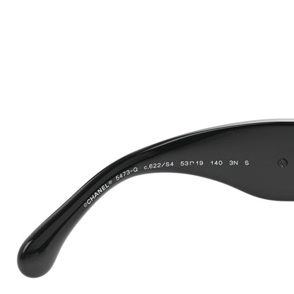 Chanel Acetate Calfskin Square Sunglasses 5473-Q Black 5 of 8