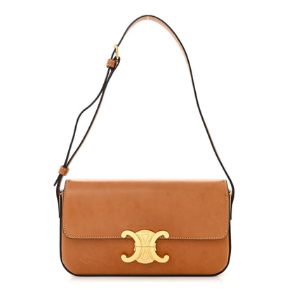 Celine Natural Calfskin Triomphe Shoulder Bag Tan 1 of 11