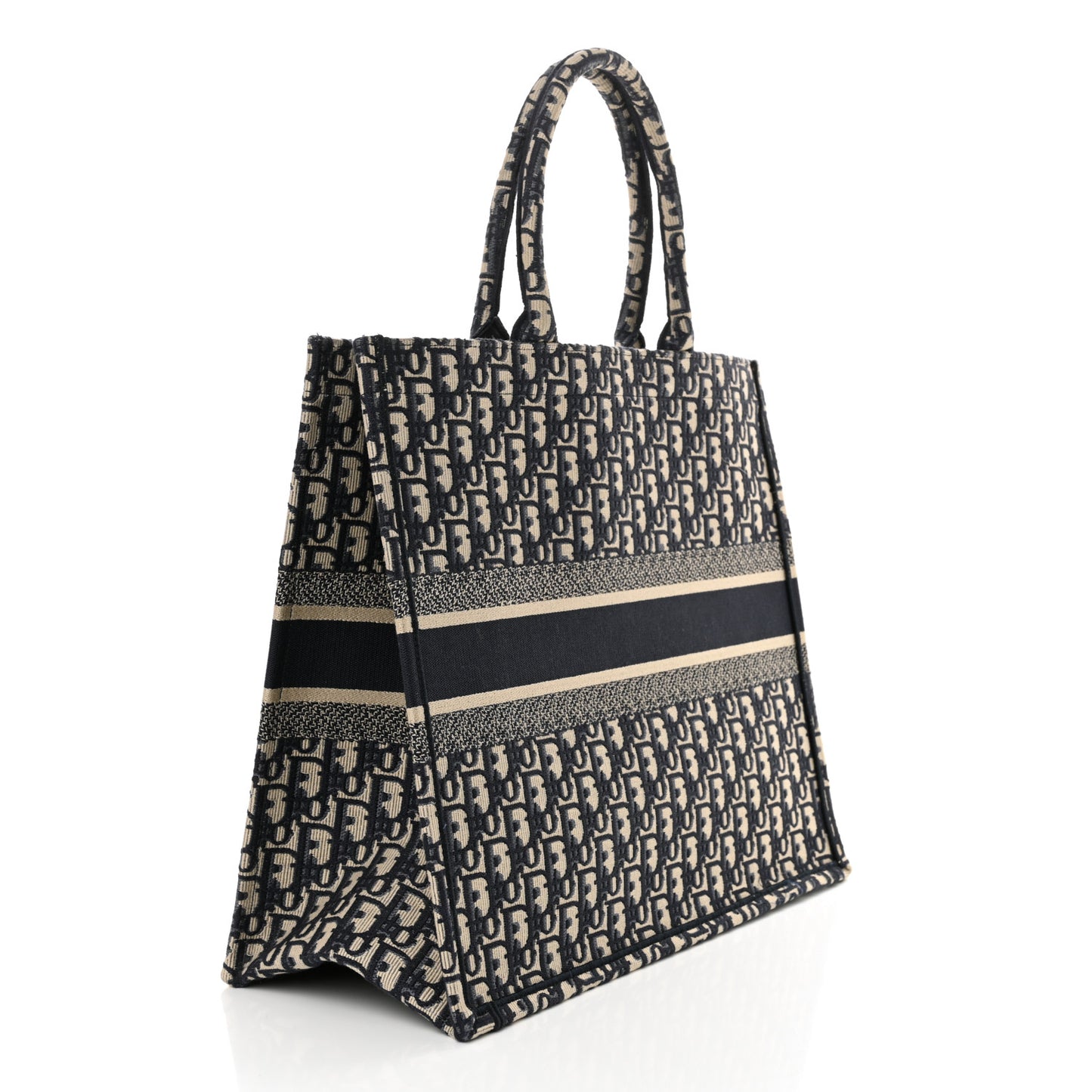 Oblique Large Book Tote Blue Multicolor