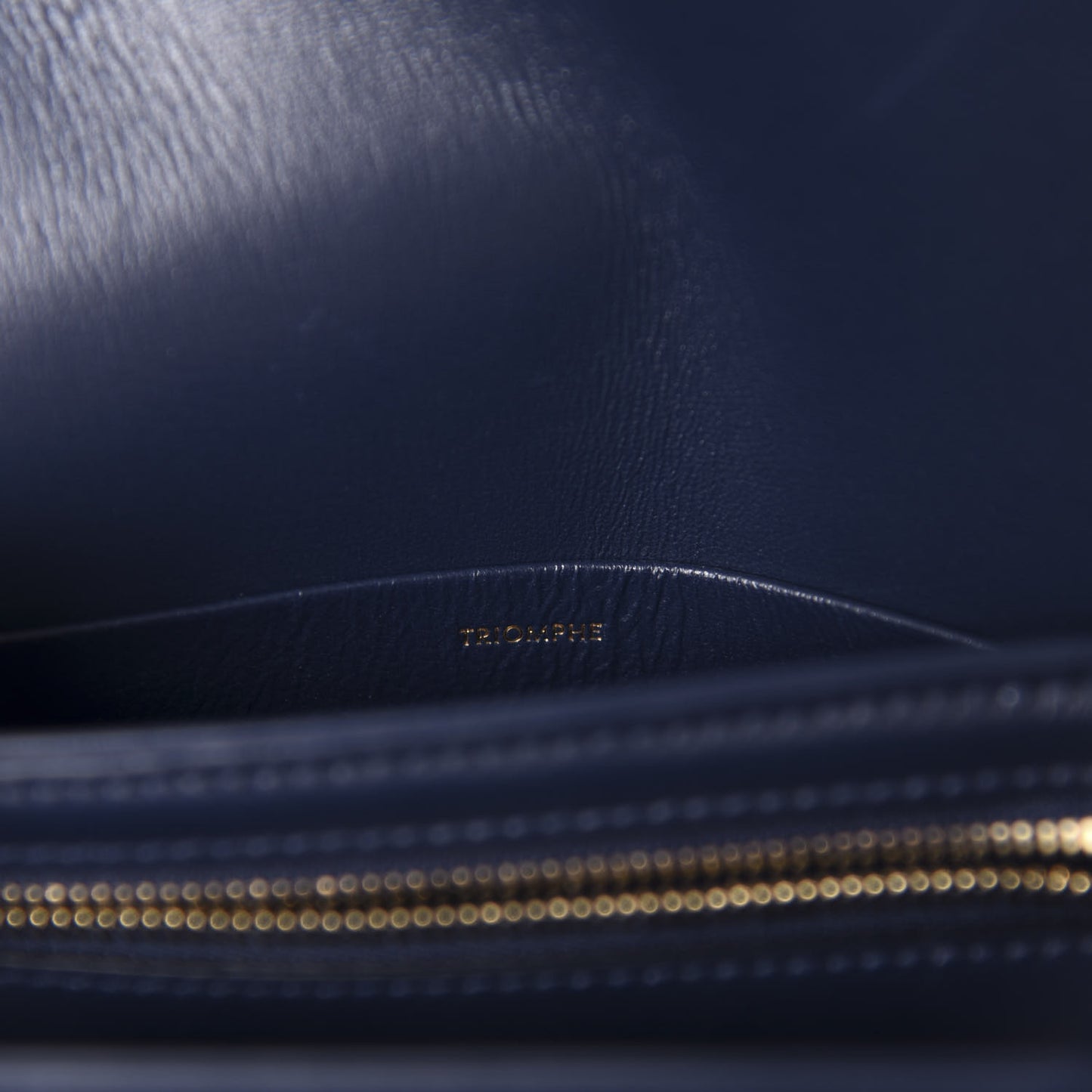 Shiny Calfskin Teen Triomphe Dark Blue