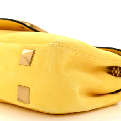 Valentino Garavani Nappa Stud Sign Shoulder Bag Bright Lemon 9 of 11
