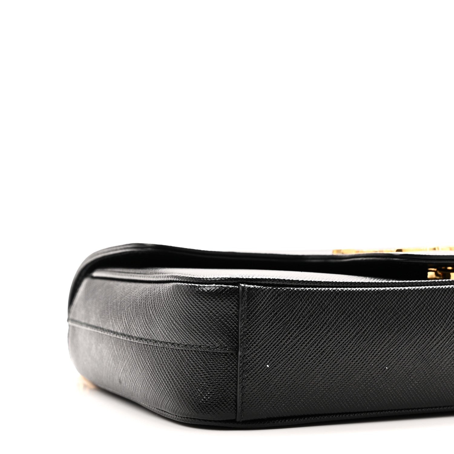 Prada Saffiano Flap Shoulder Bag Black 8 of 9