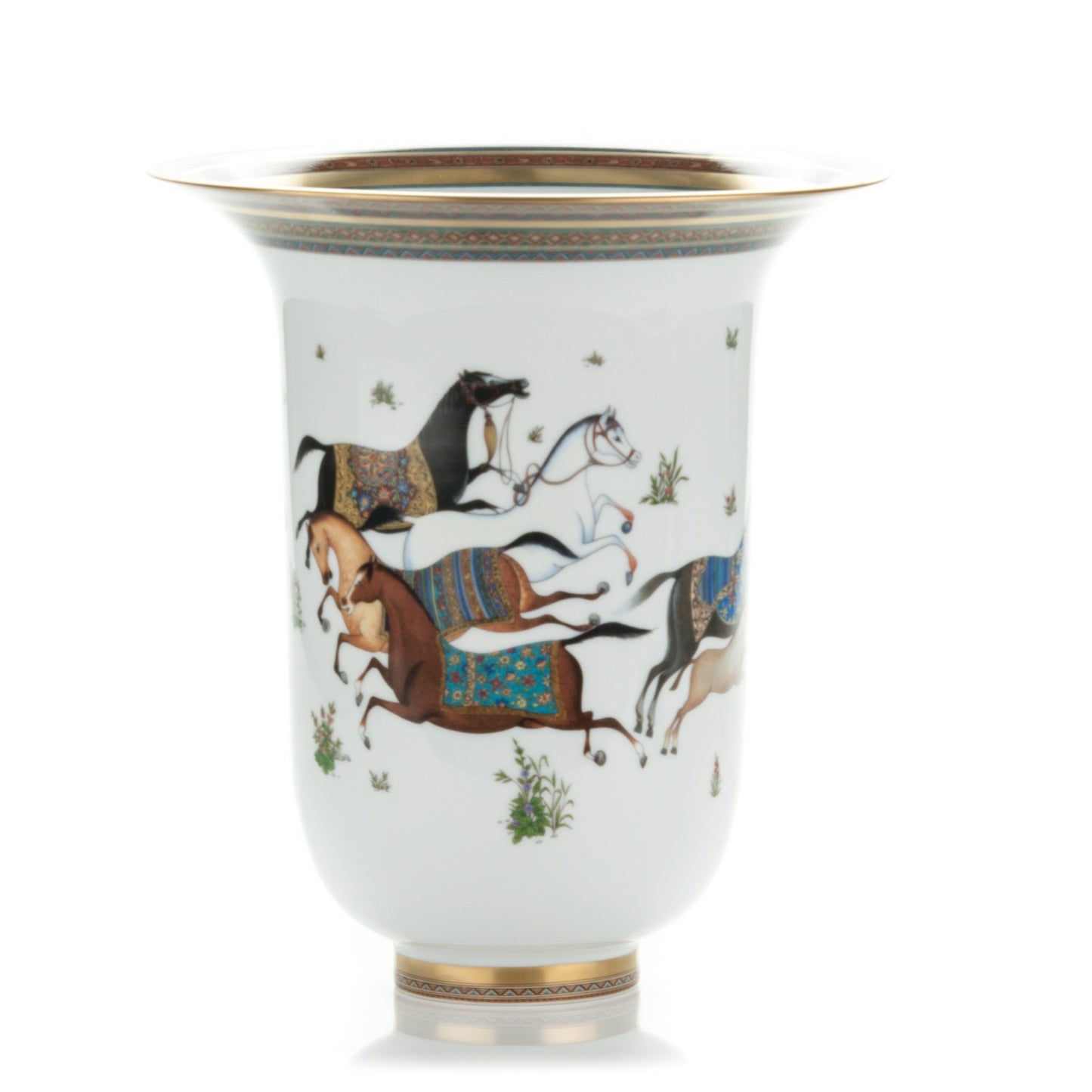 Porcelain Very Large Cheval D'Orient Vase