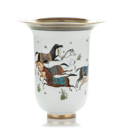 Hermes Porcelain Very Large Cheval D'Orient Vase 1 of 6