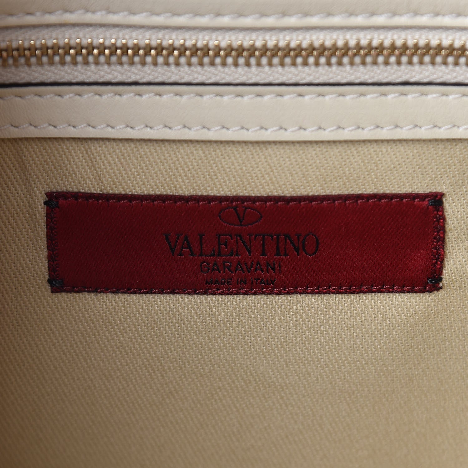 Valentino Garavani Vitello Medium Glam Lock Rockstud Flap Light Ivory 6 of 12