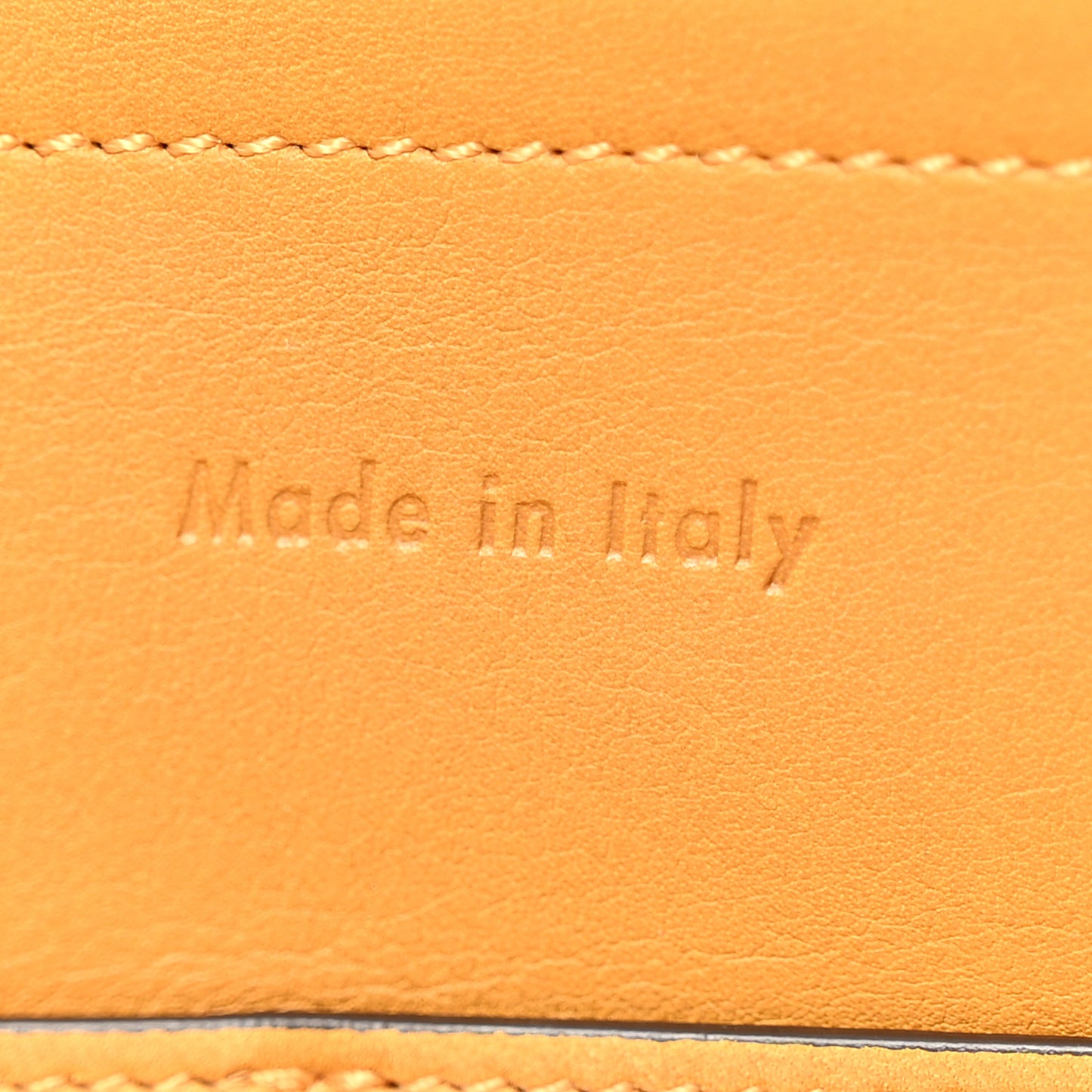 Supple Natural Calfskin Medium Tri-Fold Bag Ocre