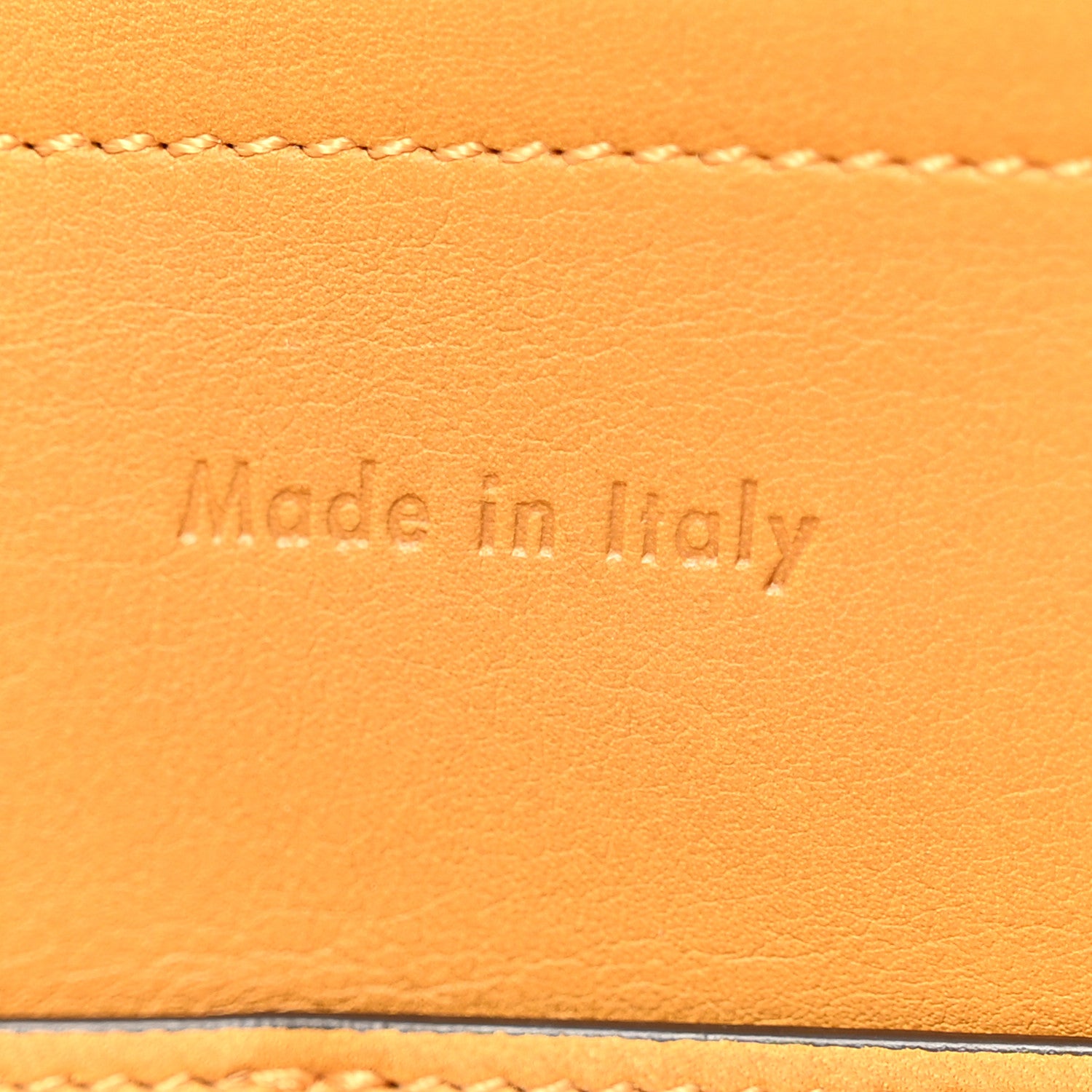 Celine Supple Natural Calfskin Medium Tri-Fold Bag Ocre 7 of 13
