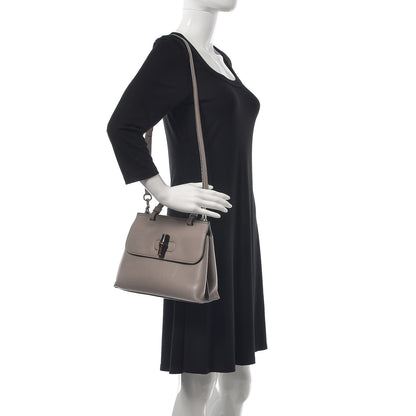 Gucci Cellarius Calfskin Small Bamboo Daily Top Handle Bag Storm Grey 2 of 13