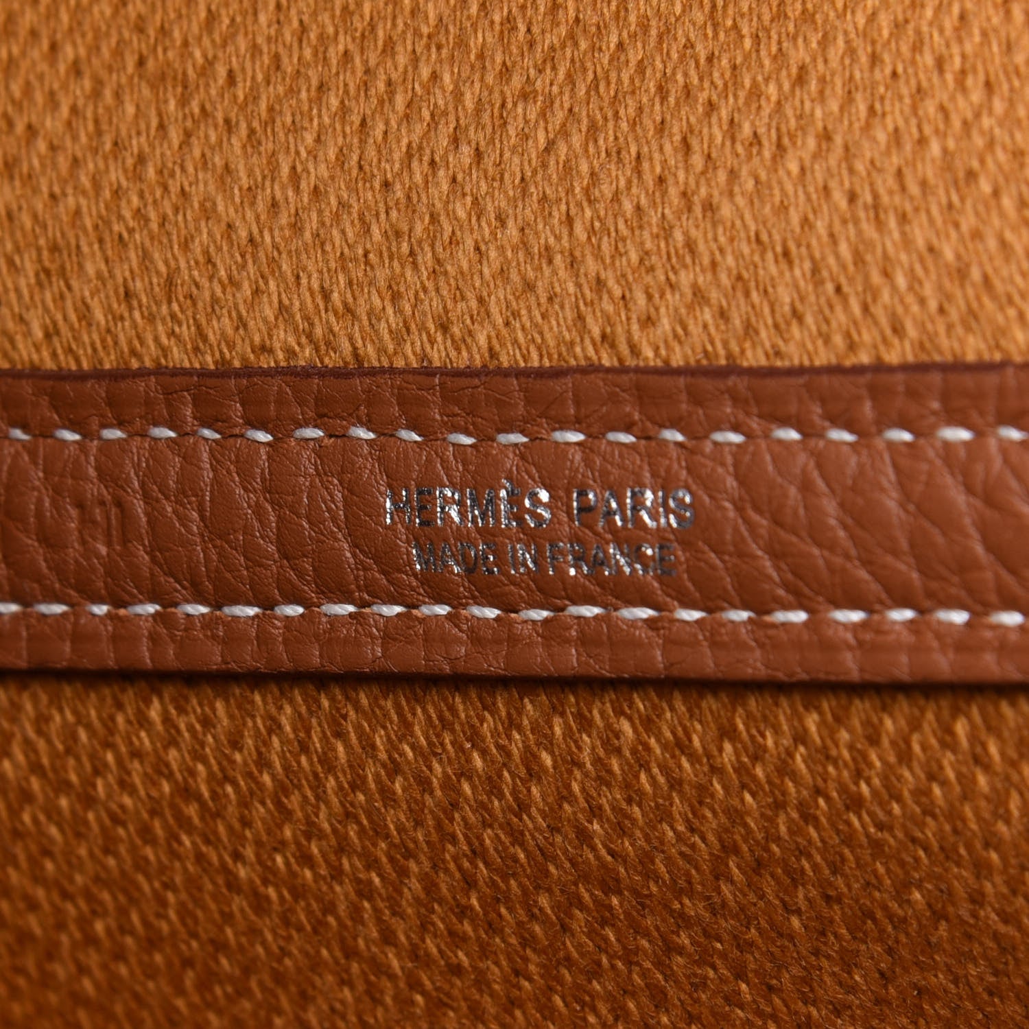 Hermes Twill H Negonda Garden Party 36 MM Tote Ecru Desert Gold 5 of 10