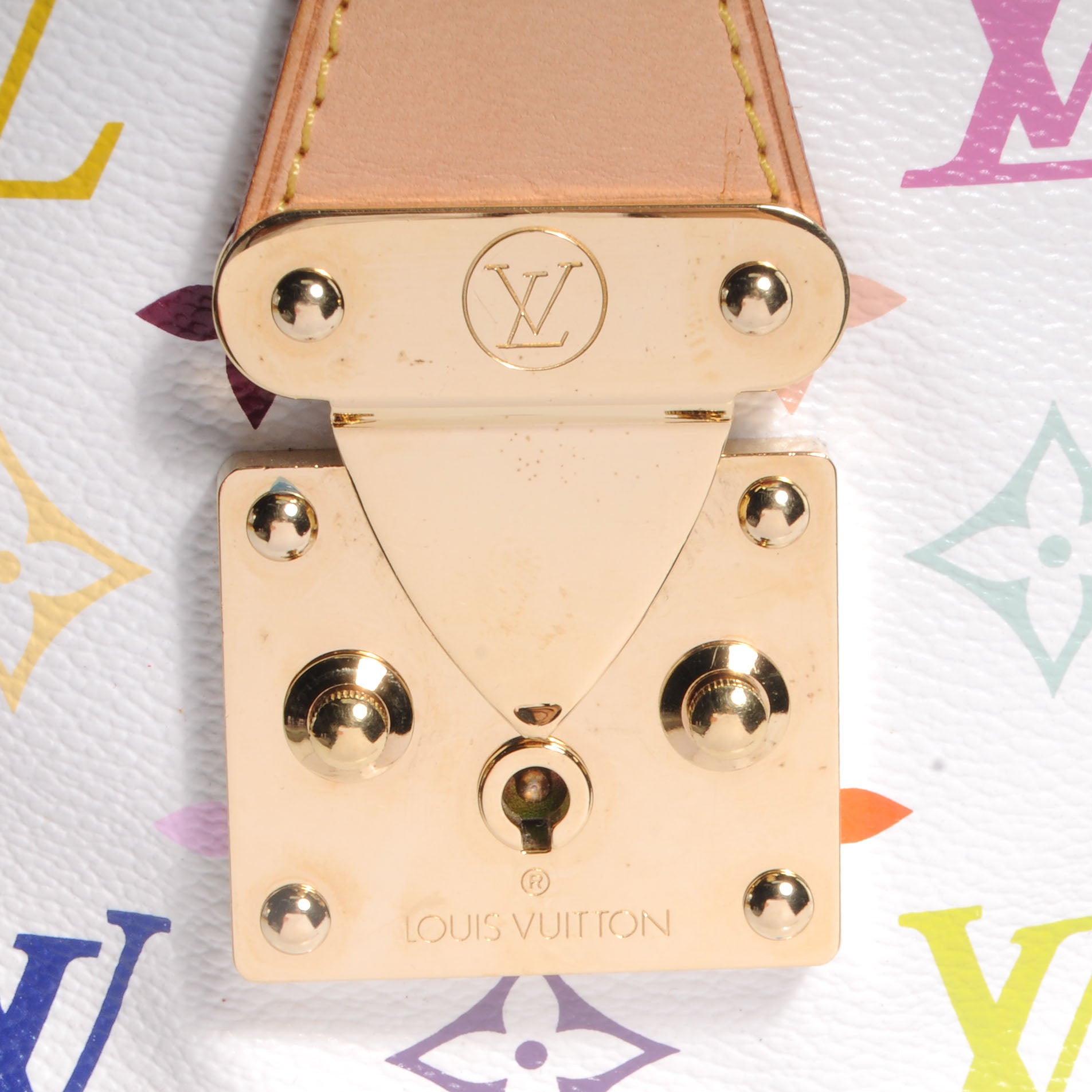 Louis Vuitton Monogram Multicolor Speedy 30 White 8 of 9