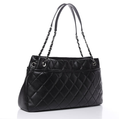 Chanel Caviar Quilted Timeless CC Soft Tote Black 3 of 10