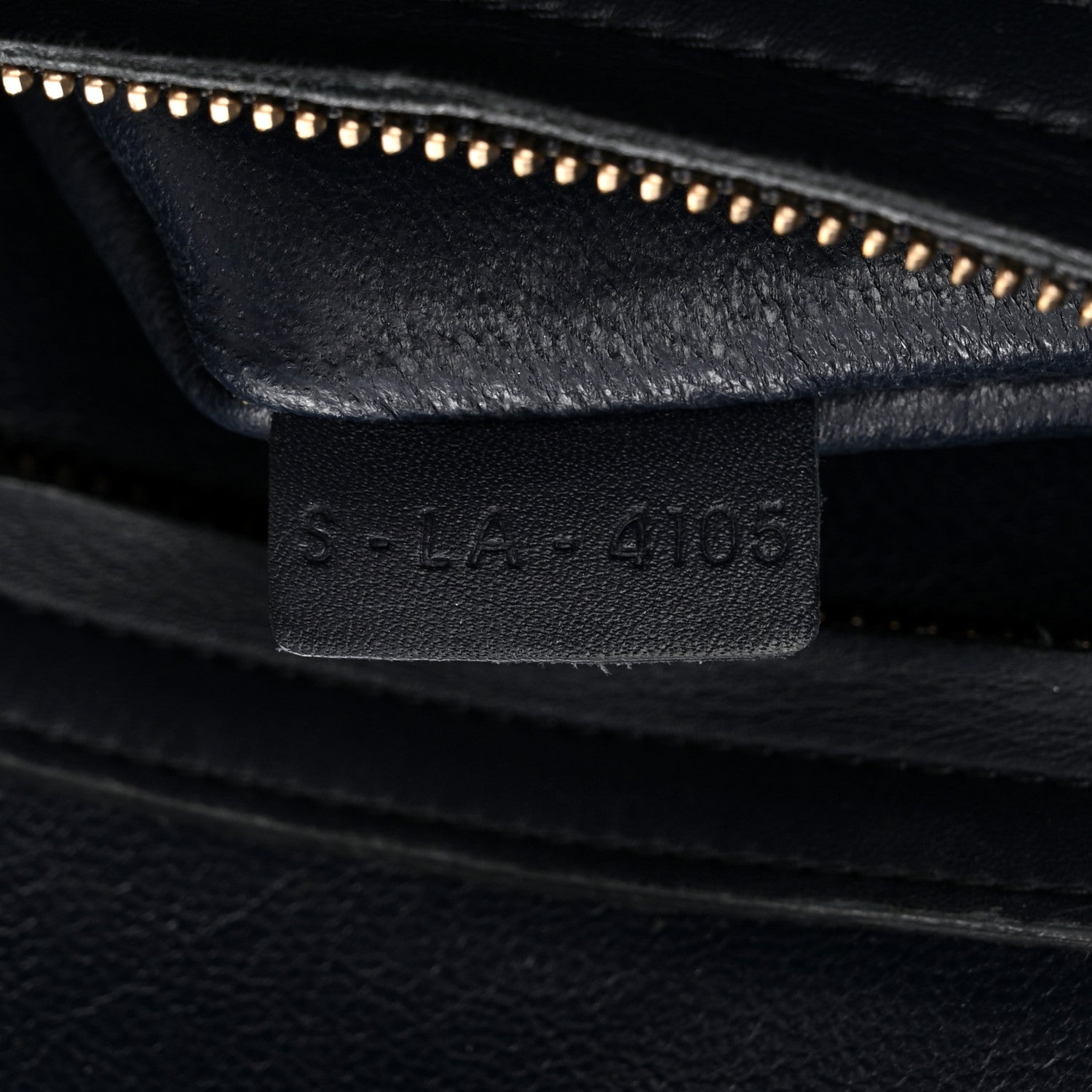 Celine Crocodile Embossed Nubuck Medium Phantom Luggage Navy Blue 7 of 14