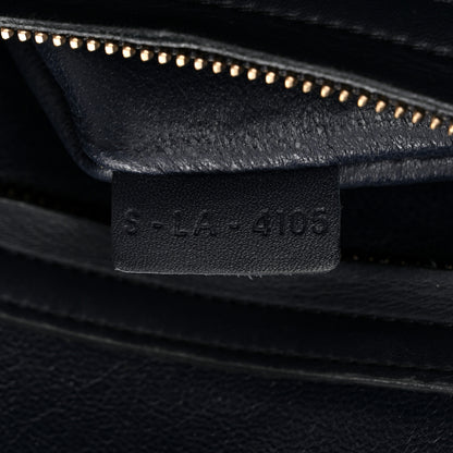 Celine Crocodile Embossed Nubuck Medium Phantom Luggage Navy Blue 7 of 14