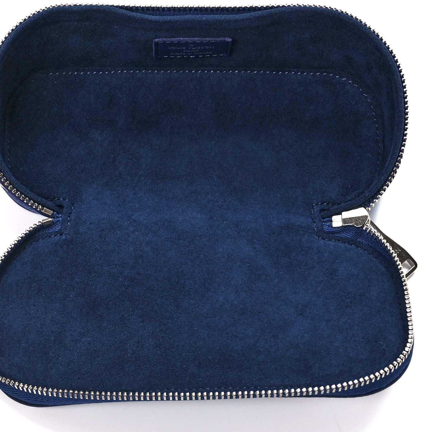 Louis Vuitton Cowhide Monogram Bandana Sunglasses Case GM Blue White 5 of 11