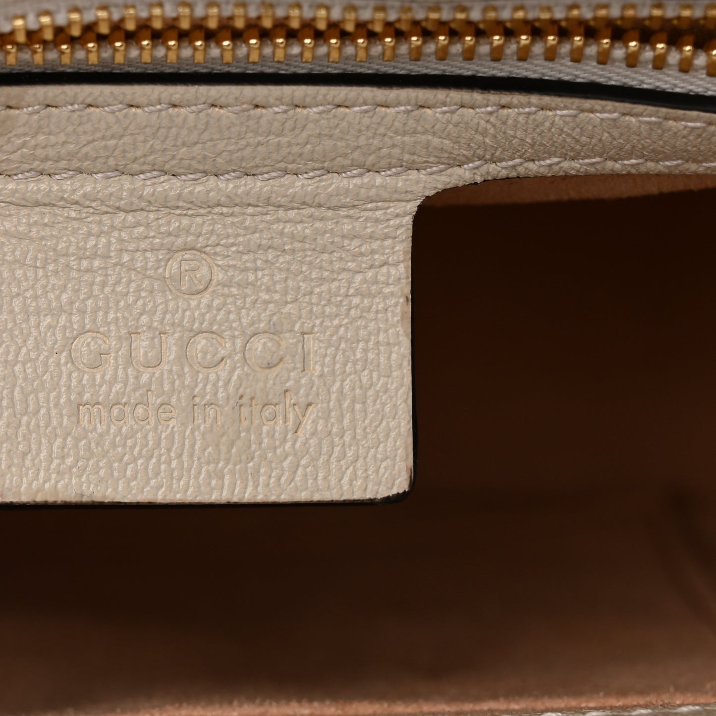 GG Supreme Monogram Calfskin Small Padlock Messenger Shoulder Bag Beige Mystic White Sun Oil