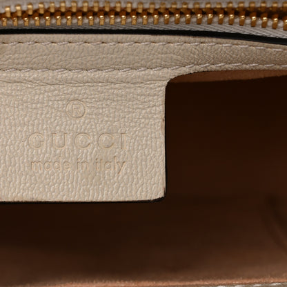 Gucci GG Supreme Monogram Calfskin Small Padlock Messenger Shoulder Bag Beige Mystic White Sun Oil 6 of 10