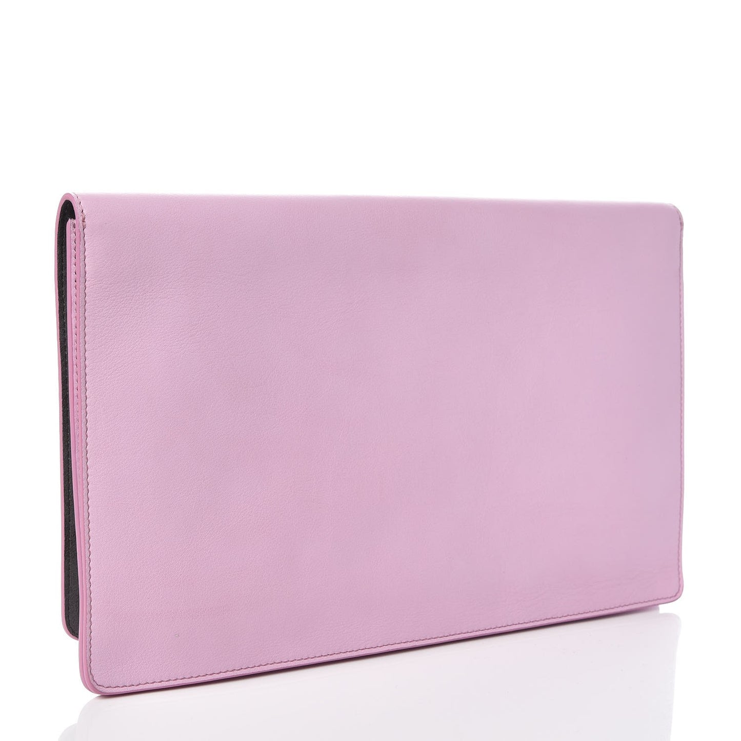 Vitello Flamingo Tube Macro Clutch Lavanda
