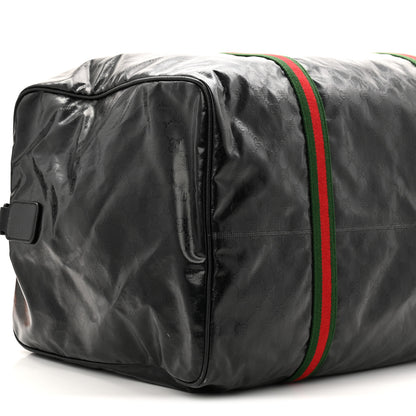 Gucci Crystal Monogram Web Large Duffle Bag Black 7 of 10