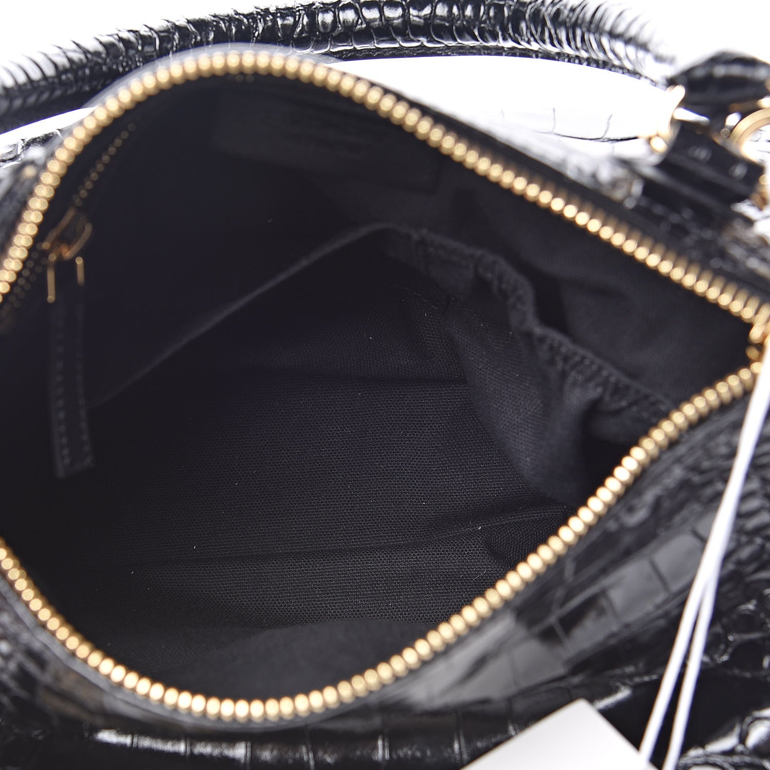 Givenchy Calfskin Crocodile Embossed Small Pandora Black 5 of 9