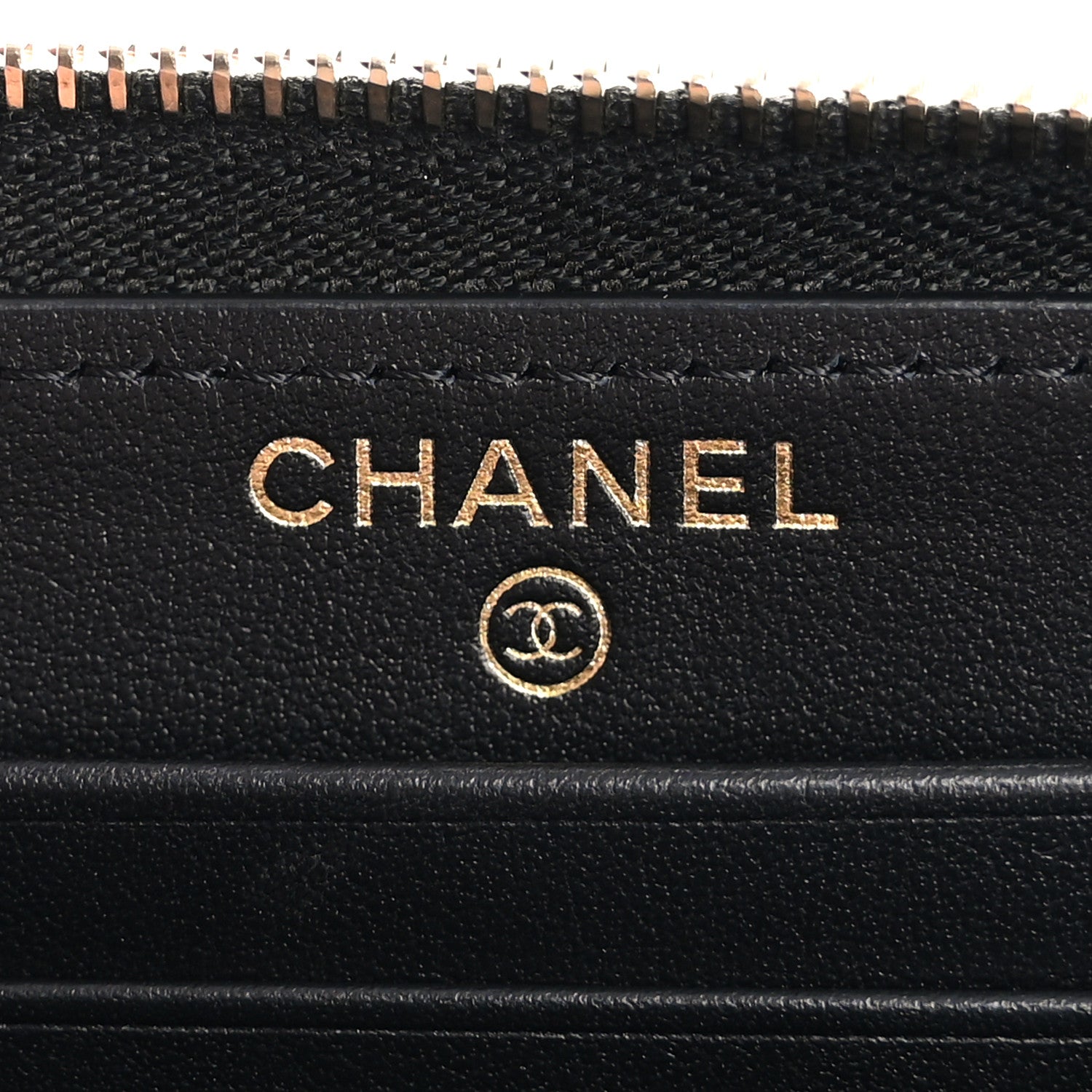 Chanel Caviar Quilted Medium Filigree Zip Around Wallet Black 6 of 10