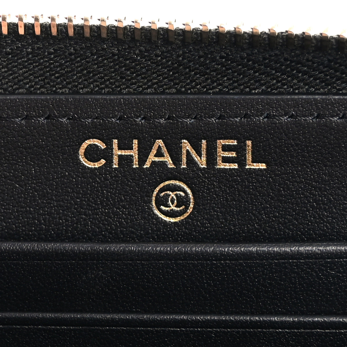 Chanel Caviar Quilted Medium Filigree Zip Around Wallet Black 6 of 10