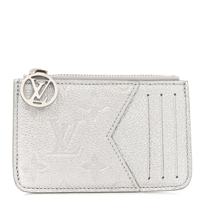 Louis Vuitton Empreinte Monogram Zipped Romy Card Holder Silver 1 of 7