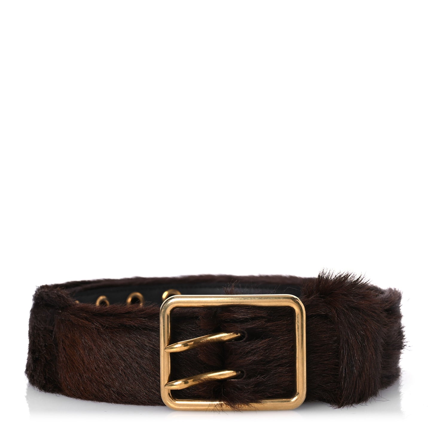 Cavallino Calf Hair Belt 90 36 Cacao