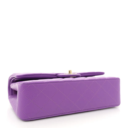 Chanel Caviar Quilted Medium Double Flap Purple 4 of 11