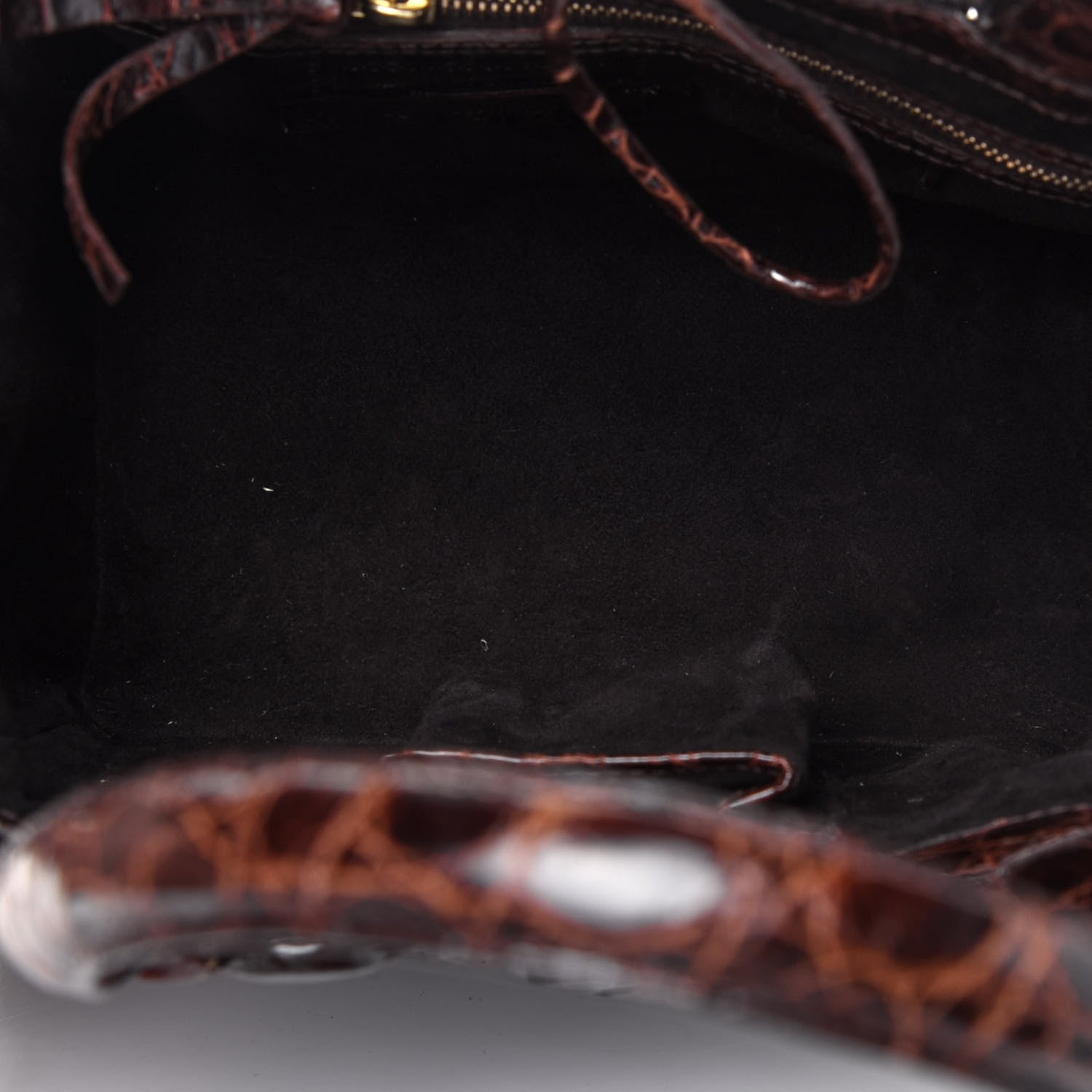 Nancy Gonzalez Crocodile Mini Button Tote Brown 5 of 13