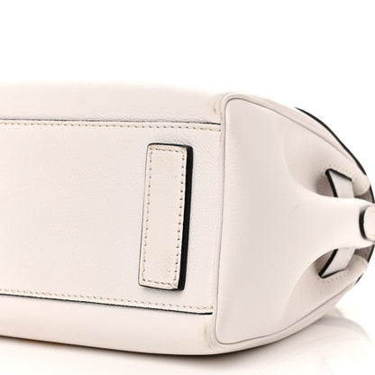 Versace Calfskin Medium La Medusa Top Handle Handbag Optical White 10 of 11