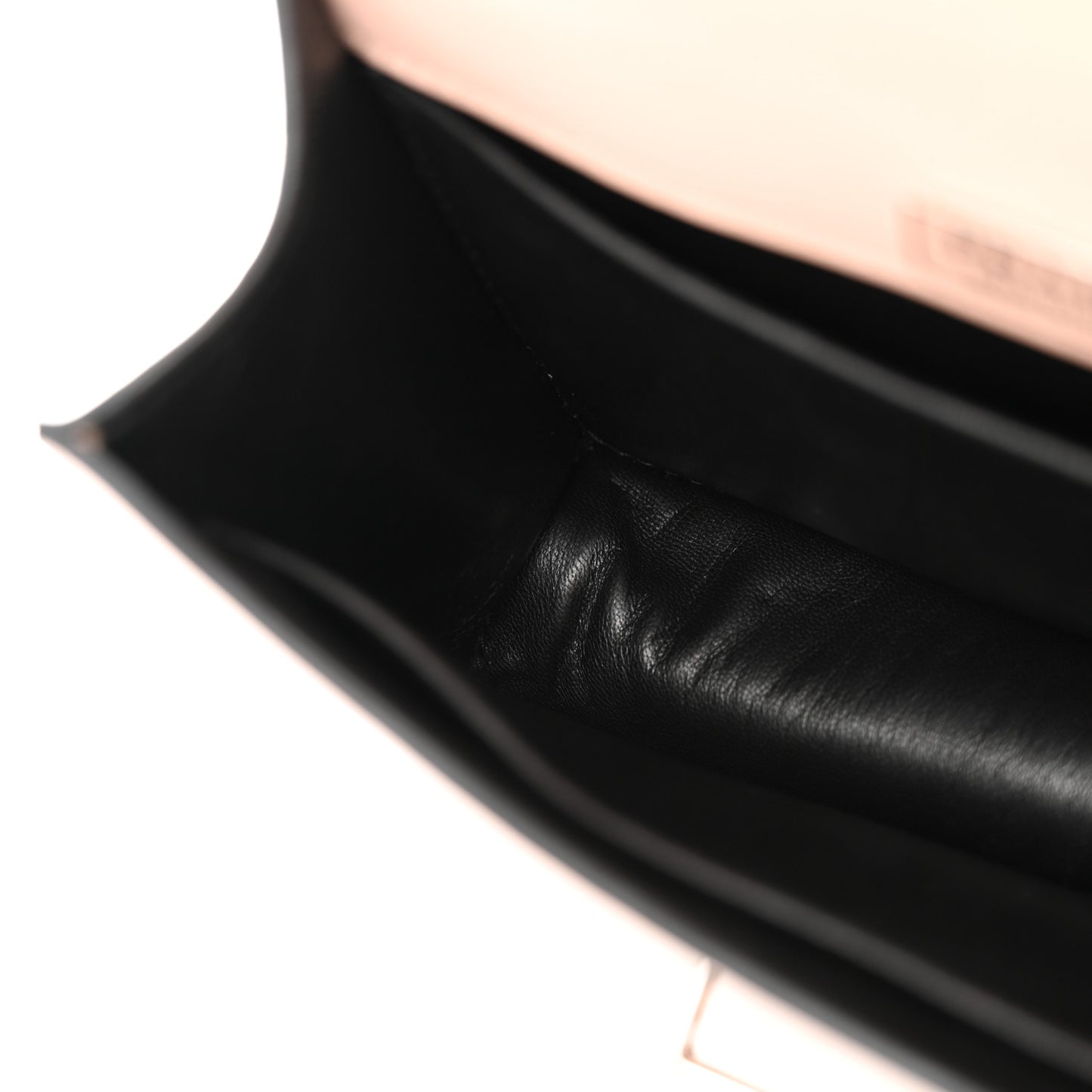 Spazzolato Soft Calf Cahier Chain Wristlet Clutch Pesca