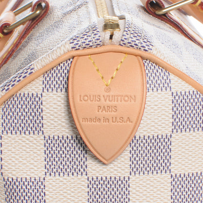 Louis Vuitton Damier Azur Speedy 30 8 of 8