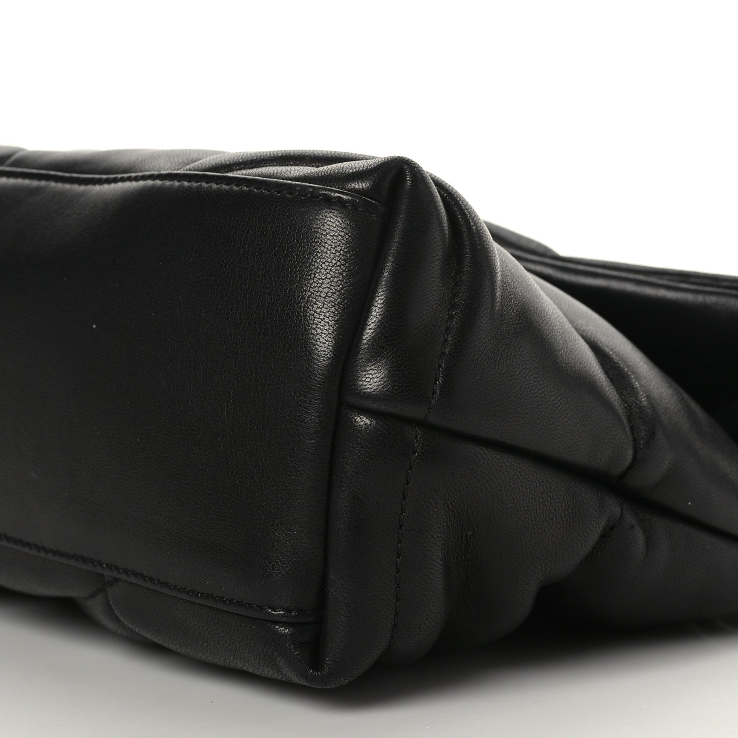 Saint Laurent Lambskin Quilted Small Loulou Puffer Monogram Chain Satchel Black 8 of 8