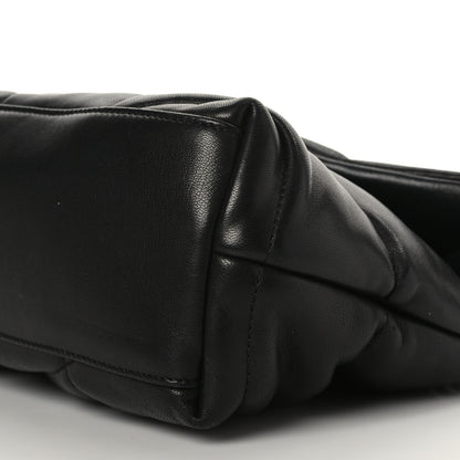 Saint Laurent Lambskin Quilted Small Loulou Puffer Monogram Chain Satchel Black 8 of 8