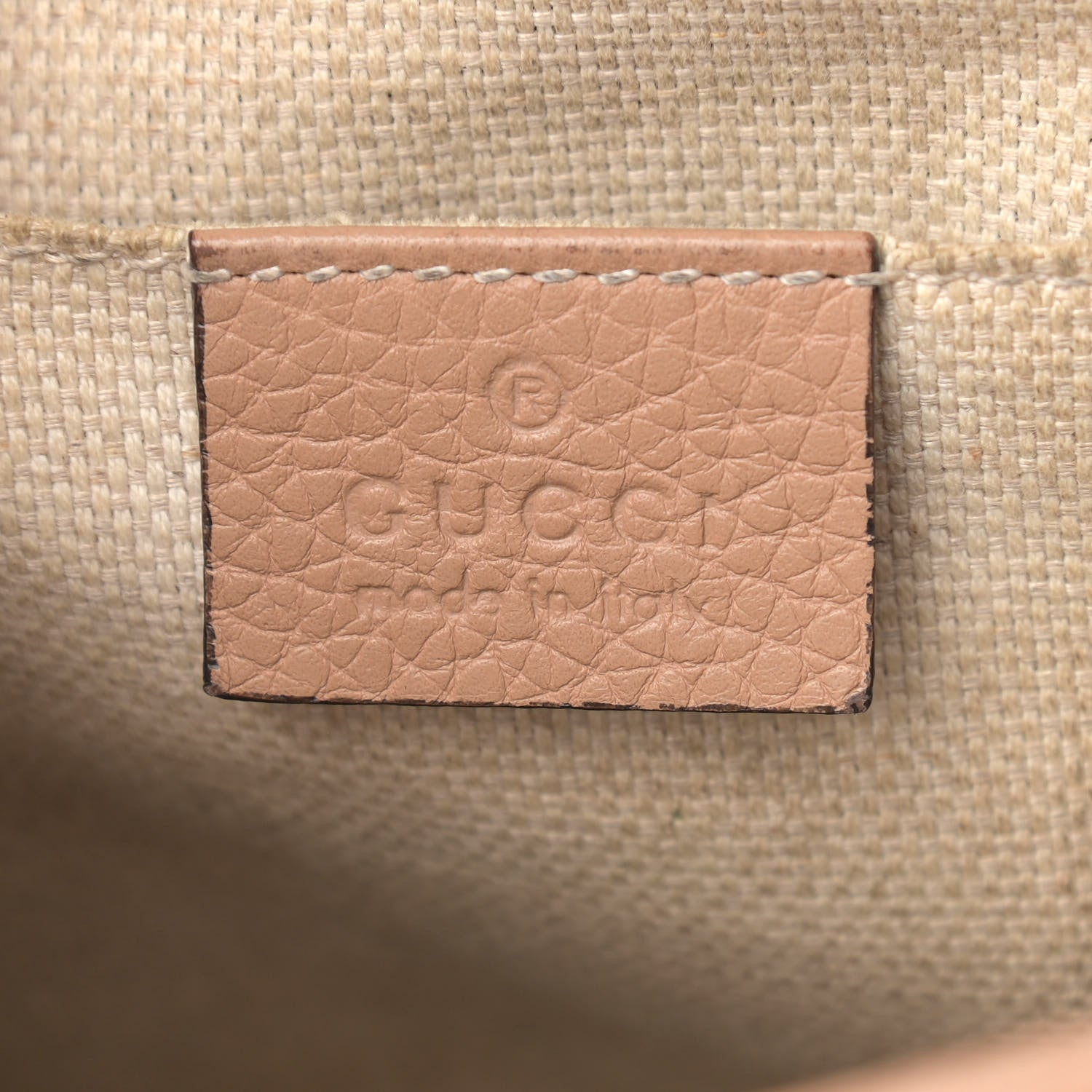Gucci Pebbled Calfskin Small Soho Disco Bag Camelia 6 of 17