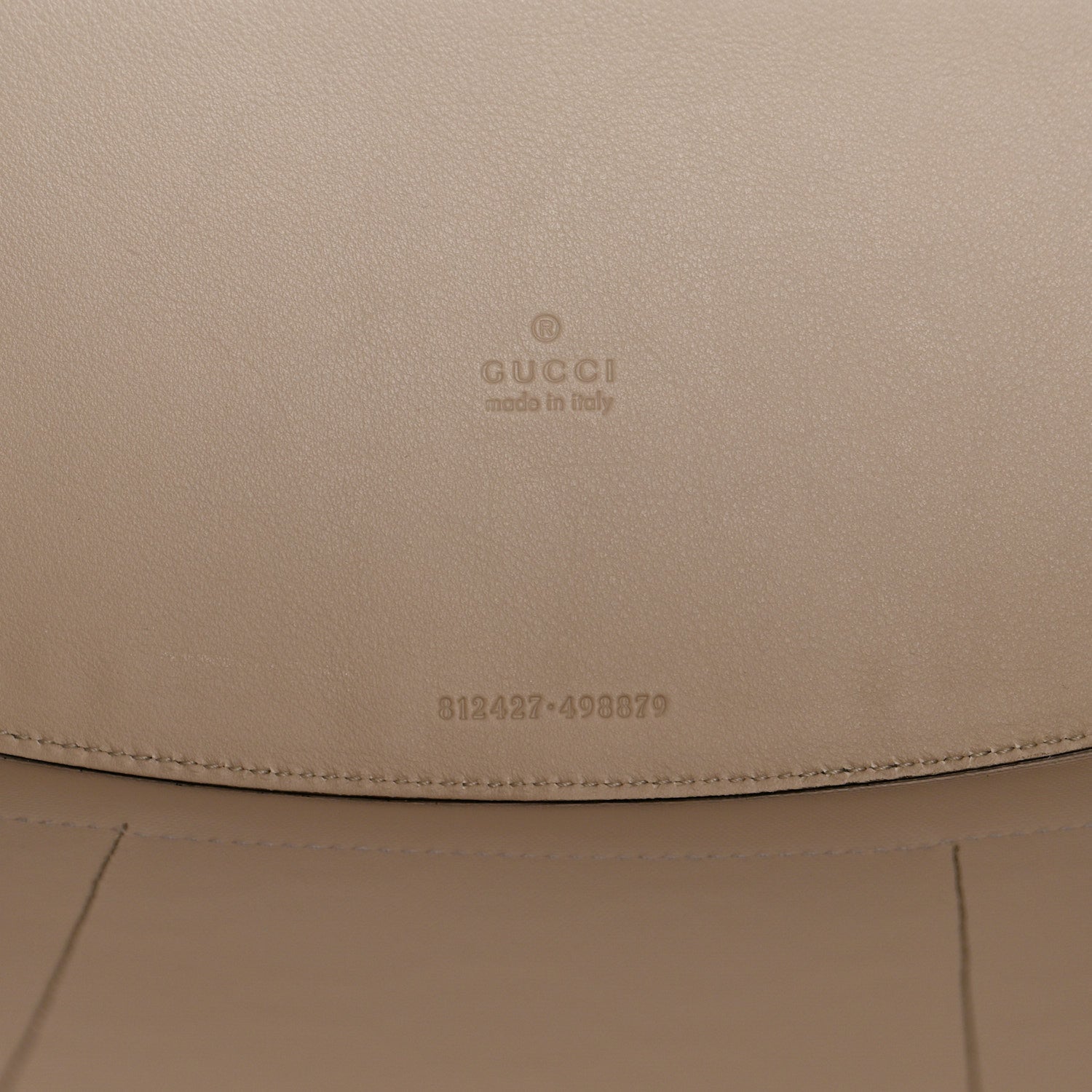 Gucci Mirror Effect GG Monogram Appia Calfskin Web Double Buckle Backpack Silver 5 of 9