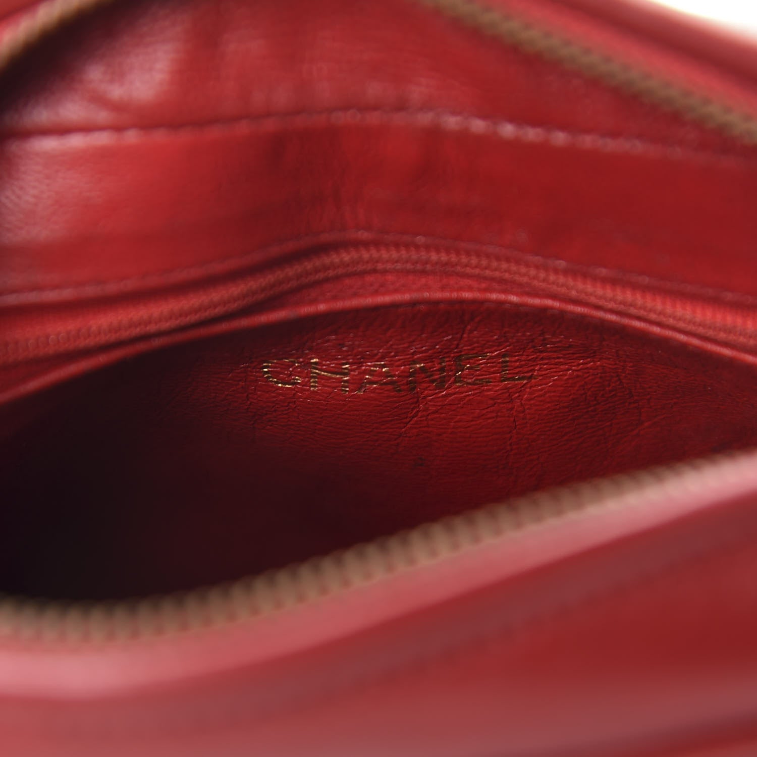 Chanel Lambskin Quilted Tassel Camera Case Red 9 of 10